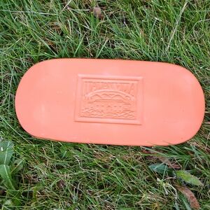 Vintage, like new, Italian Villa Terra Cotta warming stone, bread stone, country